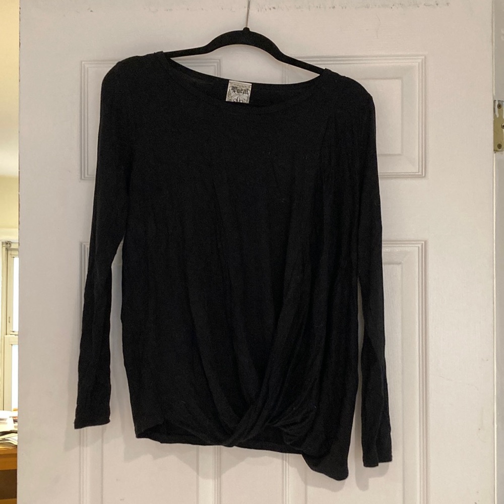 Faux-wrap style shirt